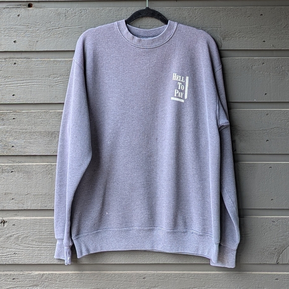 VTG 90s The Jeff Healey Band Hell Top Pay Tour with ZZ Top Sweatshirt XL - Picture 1 of 9